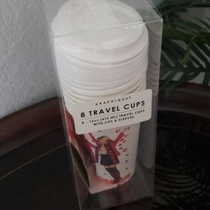 Graphique travel cups with lids